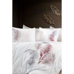 Dantela Pamuk Saten Çift Kişilik Nevresim Takımı - Iz Krem - 200 x 220 cm