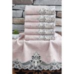 Dantela Vita Bambu 50X80CM 6'lı El Havlusu - 6401 - Pudra - 50 x 90 cm