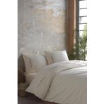 Dantelli Çiçek Desenli İşlemeli Nevresim Takımı (Natural)