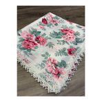 Dantelux Leke Tutmaz Gri Beyaz Renkli Desenli Sofra Bezi, Piknik Örtüsü, Masa Örtüsü
