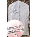 Dantelux Şantuk Fionklu Çeyizlik Elbise Kılıfı (Gamboç) Gri - 107x60 cm
