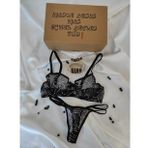 Dantetrend Siyah Tül Lingerie Ikili Iç Çamaşır Takımı Lingerie 03, Sevgiliye Hediye