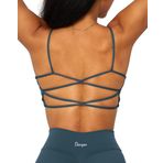Danysu Sırtı açık spor sütyeni, kadın, Racerback spor sütyeni, egzersiz üstü, hafif, askılı spor sütyeni, sevimli jimnastik kıyafeti, kare kesim, #1. çapraz tavus kuşu deniz, XL