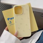 Danzel iPhone 12/12 Pro için Sevimli Kılıf, Karikatür Yay Yumuşak Silikon Kawaii Komik Retro Kapak (Sarı)