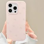 Danzel iPhone 13/14 için Sevimli Kılıf, Karikatür Yay Yumuşak Silikon Kawaii Komik Retro Kapak (Mercan)