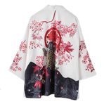 Daoba Erkekler kadınlar japon Kimono hırka - ilkbahar ve yaz çin tarzı antik stil bornoz hırka güneş koruyucu elbise pijama ceket ceket, 13, M