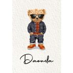 Daouda: Cahier personnalisé avec prénom Daouda | Cadeau d'anniversaire pour enfant, garçon, homme, copain ... | Nounours | 110 pages lignée, Petit Format 6x9 pouces (15,24 x 22,86 cm)