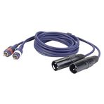 DAP Atör Kablosu 2 x XLR Male 2 x RCA erkek (RCA)