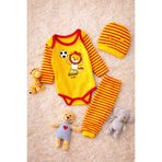 DaphKids Taraftar Bebek Zıbın Takımı Galatasaray 3'lü Set - Sarı Kırmızı