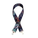DAPHNE HOME DESİGN GOLD METAL Polyester Kolon Ayarlanabilir Çanta Sapı - Telefon Askısı (120 CM) KAŞMİR DESEN
