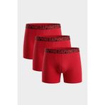 DAPHNE SPORT 3'lü Kutu Premium Erkek Boxer%95 Pamuk Esnek Likralı Konforlu Terletmeyen İç Giyim, Kırmızı, SMALL