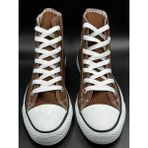 Daphnee Butik Unisex Beyaz Bilekli Uzun Boğazlı Spor Ayakkabı - Sneaker Convers - 1W7-Kahverengi