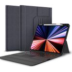 Daphnela IPAD Air 13 M4 Siyah Klavyeli Kılıf Apple Tabletler İçin Dayanıklı ve Şık Tasarım