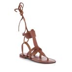 DaphneSandals El Yapımı Deri Gladyatör Taba Bodrum Sandaleti - Kk2109