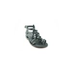 DaphneSandals Hakiki Deri Kadın Siyah Bodrum Sandaleti