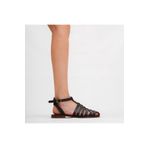 DaphneSandals Hakiki Deri Kahve Kadın Bodrum Sandaleti - K2032