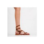 DaphneSandals Hakiki Deri Taba Kadın Bodrum Sandaleti - Kkk4012