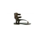 DaphneSandals Kadın Kahverengi Hakiki Deri Gladyatör Bodrum Sandaleti - 2127