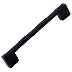 Dar Köprü Kulp 128 Mm Mat Siyah Metal Mobilya Mutfak Çekmece Dolap Dolabı Kapak Kulbu Kulpu 12.8 Cm