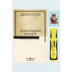 Dara Yayınları Atinalıların Devleti - Hasan Ali Yücel Klasikleri - Aristoteles - Sarı Fosforlu Kalem -Defterli Seti