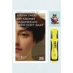 Dara Yayınları Bir Kadının Yaşamından Yirmi Dört Saat-Stefan Zweig-İş Bankası Kültür-Sarı Fosforlu Kalem-Not Defter