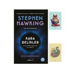 Dara Yayınları Kara Delikler - Stephen Hawking - Alfa Yayınları -Sarı Fosforlu Kalem - Not Defteri Seti