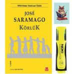 Dara Yayınları Körlük 9786052980811 - Jose Saramago - Kırmızı Kedi - Sarı Fosforlu Kalem - Not Defterli Seti