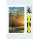 Dara Yayınları Martin Eden - Jack London - 9786053322122 İş Bankası Kültür - Sarı Fosforlu Kalem - Defterli Seti