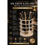 DARANYA Masaüstü Premium Kalite Metal Kalemlik Organizer, 1. Sınıf Kalite Kaplamalı Kalem Kutusu Düzenleyici