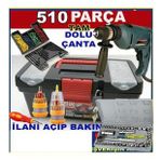 Darbeli Matkap Dahil 510parça TAM DOLU ALET EDEVAT TAKIM ÇANTASI
