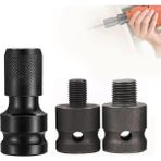 Darbeli Matkap Ucu Adaptör Seti 1/4 3/8 1/2 Altıgen Şaft Adaptörü, 1/2 Tahrik 1/4 Altıgen Bits Dönü