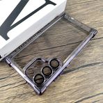 Darbeye Dayanıklı Zırh Şeffaf Kaplama Kılıf Samsung Galaxy S24 S23 S22 Ultra Plus S 24 23 Tam Koruyucu Kabuk Tampon Kapak D, Mor, Samsung S22 Plus İçin