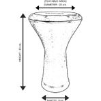 Darbuka - Mısır Darbuka Siyah - Kılıf Hediyeli