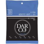 Darco 41Y18D500 12-String Lights Akustik Gitar Teli (0.10-0.47 / 0.10-0.27)-12 Telli Akustik Gitar
