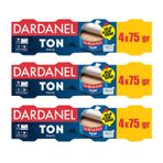 Dardanel Ton Balığı Klasik, Ayçiçek Yağlı, Kolay Açılan Kapak, BPA İçermez, 4x75 gr, 3 Paket