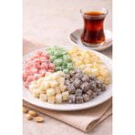 Darende Kayısı Dünyası Karışık Çifte Kavrulmuş Lokum (6 Renk)(1 Kg) – Çay Yanı İkramlık
