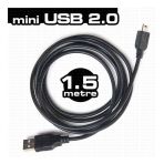 Dark 1.5 mt Siyah Mini USB 2.0 Şarj ve Data Kablosu