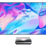 Dark 100" Ultra Kısa Atımlı Fresnel UST ALR Ortam Işığı Engelleyen Sabit Çerçeveli Projeksiyon Perdesi