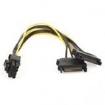 Dark 2x SATA 6+2Pin PCI-EX Dönüştürücü Güç Kablosu