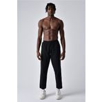 DARK AND BRIGHT Boyfriend Siyah Keten Pantolon