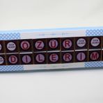Dark Brown Chocolates & Confections 36 Adet Özür Dilerim Yazılı Bitter ve Sütlü Madlen Çikolata