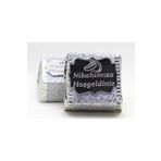 Dark Brown Chocolates & Confections 48 Adet Hediye Gümüş Renk Sargılı Katkısız Doğal Sütlü Bitter Nikah Çikolatası