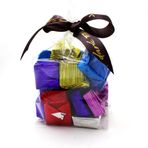 Dark Brown Chocolates & Confections 500 gr Fındık Parçacıklı Sargılı Kare Bayram Çikolatası