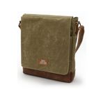 DARK COTTON 7112 Western Camel Suya Dayanıklı Mumlu Kanvas Postacı Omuz Laptop Okul Çantası