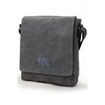 DARK COTTON Western 7112 Gri Suya Dayanıklı Mumlu Kanvas Postacı Omuz Laptop Tablet Okul Çantası