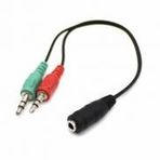 Dark DK-CB-AUC02 2x3.5 mm Stereo Erkek 3.5 mm Stereo Dişi Y Kablo