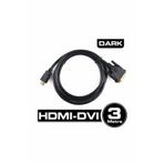 DARK DK-CB-DVIXHDMIL300 3 METRE DVI - HDMI ÇİFT YÖNLÜ GÖRÜNTÜ KABLOSU