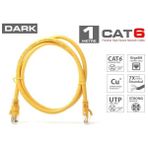 Dark DK-CB-NT6U100Y 1mt Utp Cat6 Patch Kablo Sarı AWG24/7 - Çok Renkli