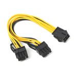 Dark DK-CB-P303 6pin Dişi 2x6+2pin Erkek PCI-E Dönüştürücü Kablo 6pin To 8pin Ekran Kartı Dönüştürücü Kablo