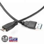DARK DK-CB-USB3MICROBL180 1.8 mt Micro USB3.0 Galaxy Note3 N9000 ve Taşınabilir USB 3.0 Disk Kablosu
